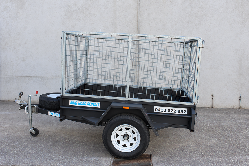 6x4 Caged Barn Door Trailer (13)
