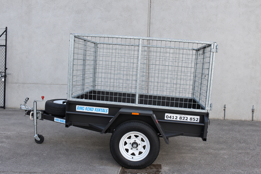 6x4 Caged Barn Door Trailer (14)