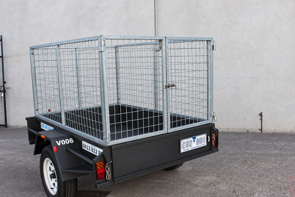 6x4 Caged Barn Door Trailer (15)
