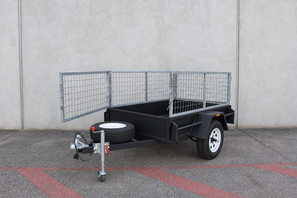 6x4 Caged Barn Door Trailer (7)