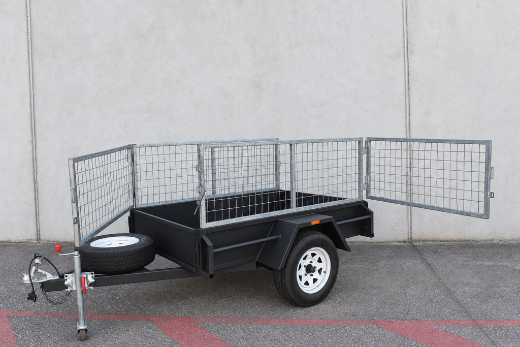 6x4 Caged Barn Door Trailer