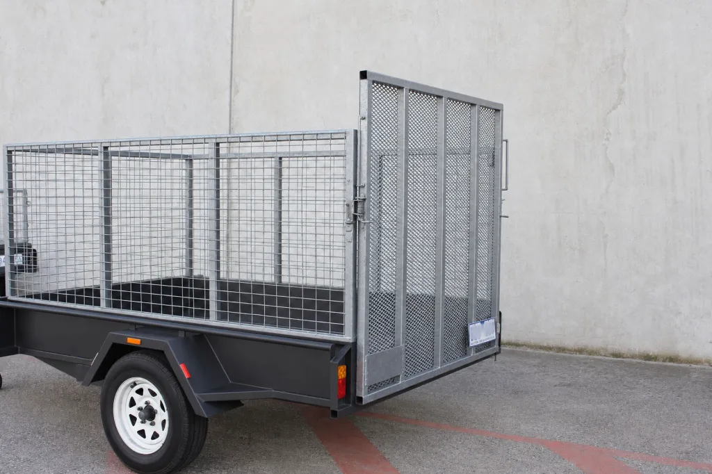 [Y10435] 7x5 Caged Barn Door Trailer
