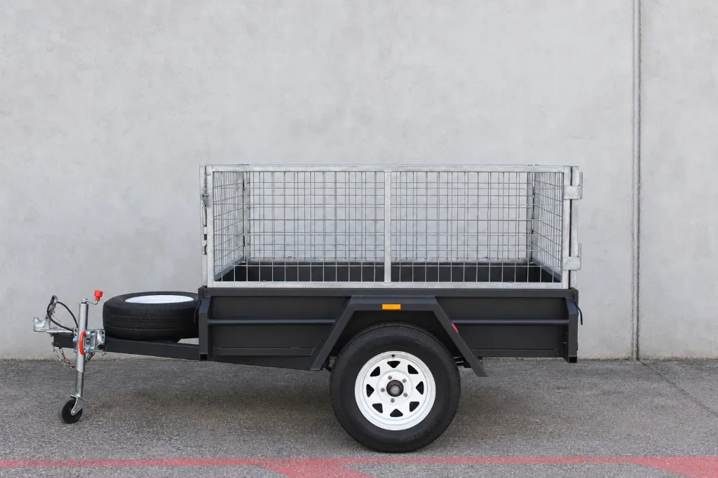 [Y10435] 7x5 Caged Barn Door Trailer